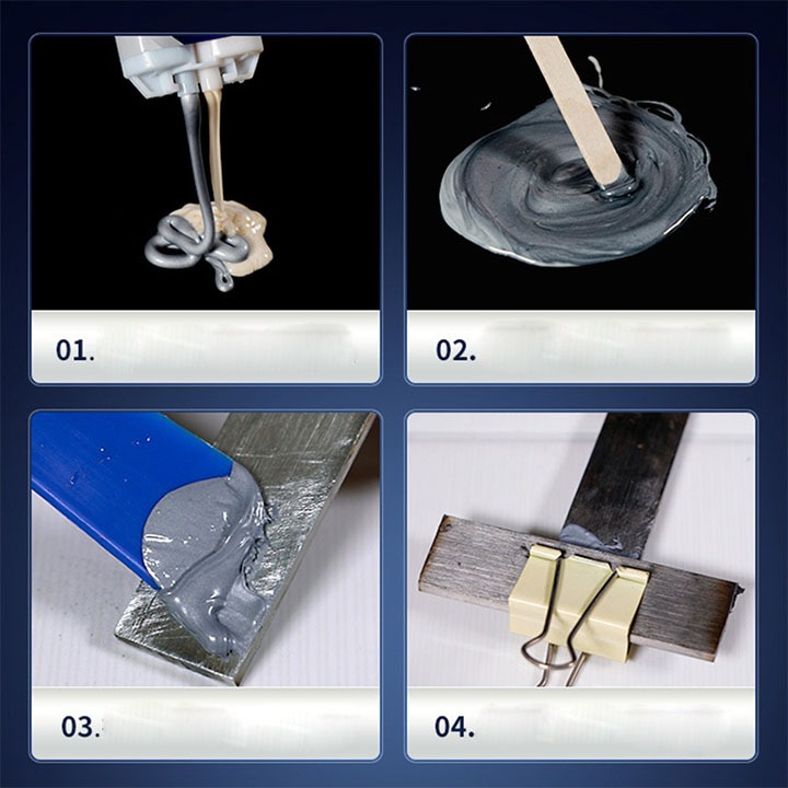 Tuýp 85g, Keo hàn nối vá sắt, thép, kim loại, keo dán hàn mọi bết nứt vỡ,dán sửa nối đồ nhựa đồ gỗ chắc chắn độ bền cao