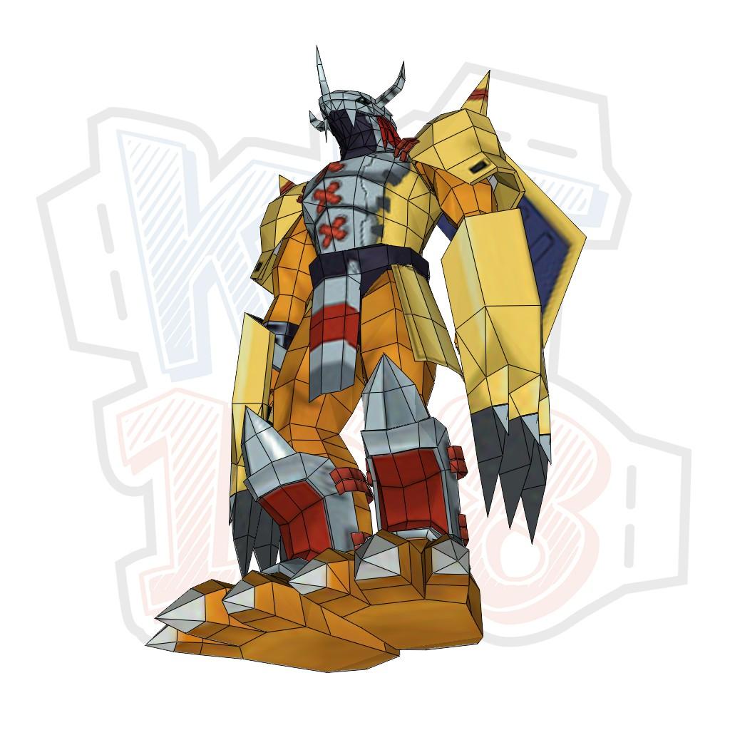 Mô hình giấy Digimon Wargreymon