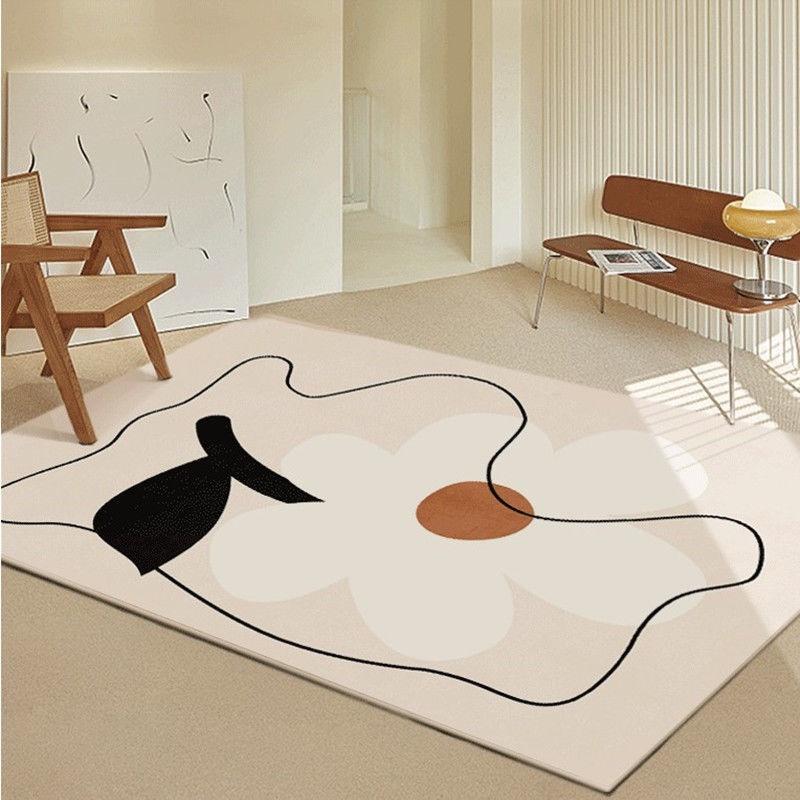 Thảm Lót Sàn Bằng Vải Lông Phong Cách Bắc Âu Hiện Đại