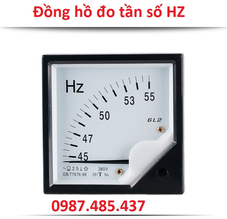 Đồng hồ đo tần số HZ 220V 380V ( 45-55HZ)