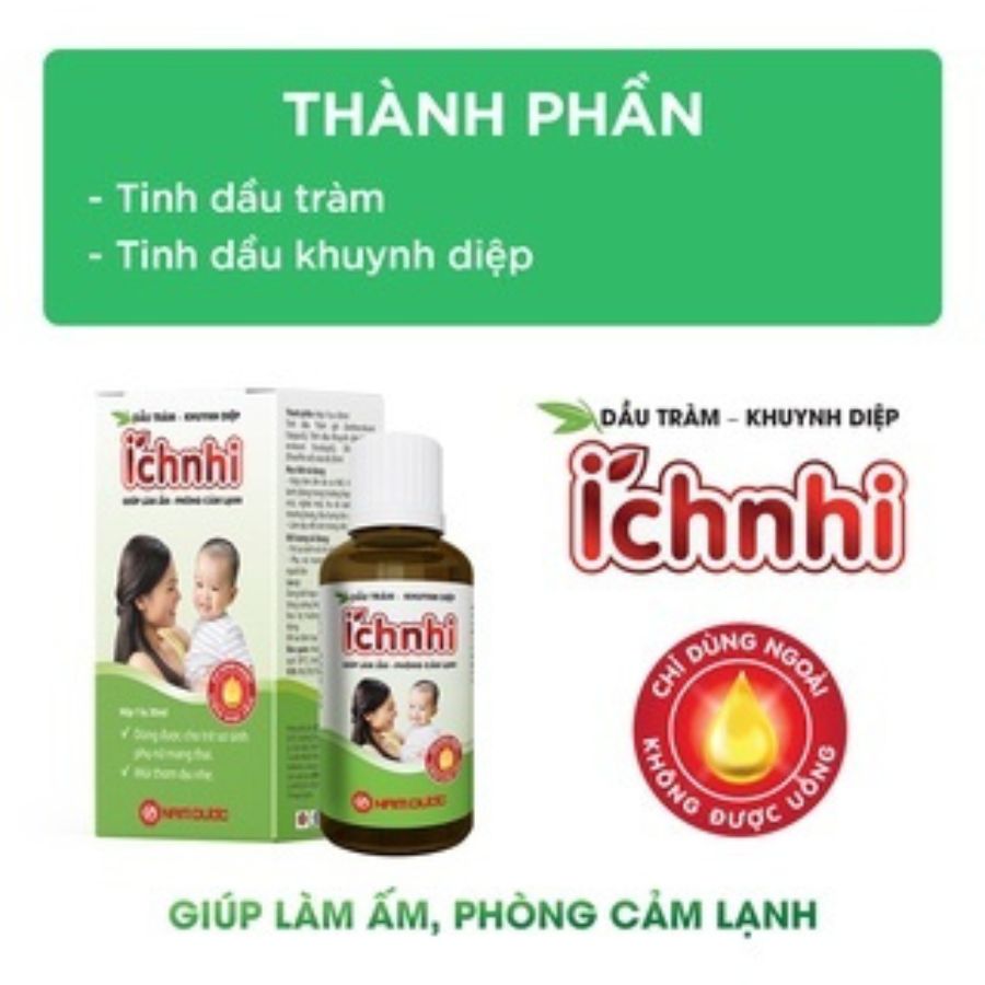 Dầu Tràm Khuynh Diệp Ích Nhi Nam Dược-Phòng cảm lạnh,an toàn cho trẻ sơ sinh,phụ nữ có thai,sau sinh