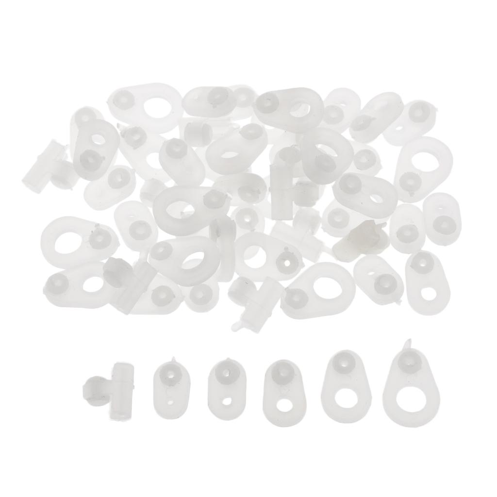 30pcs Fishing Rod Guide Ring DIY Rod Repair Kit Rod Building Silicone Ring