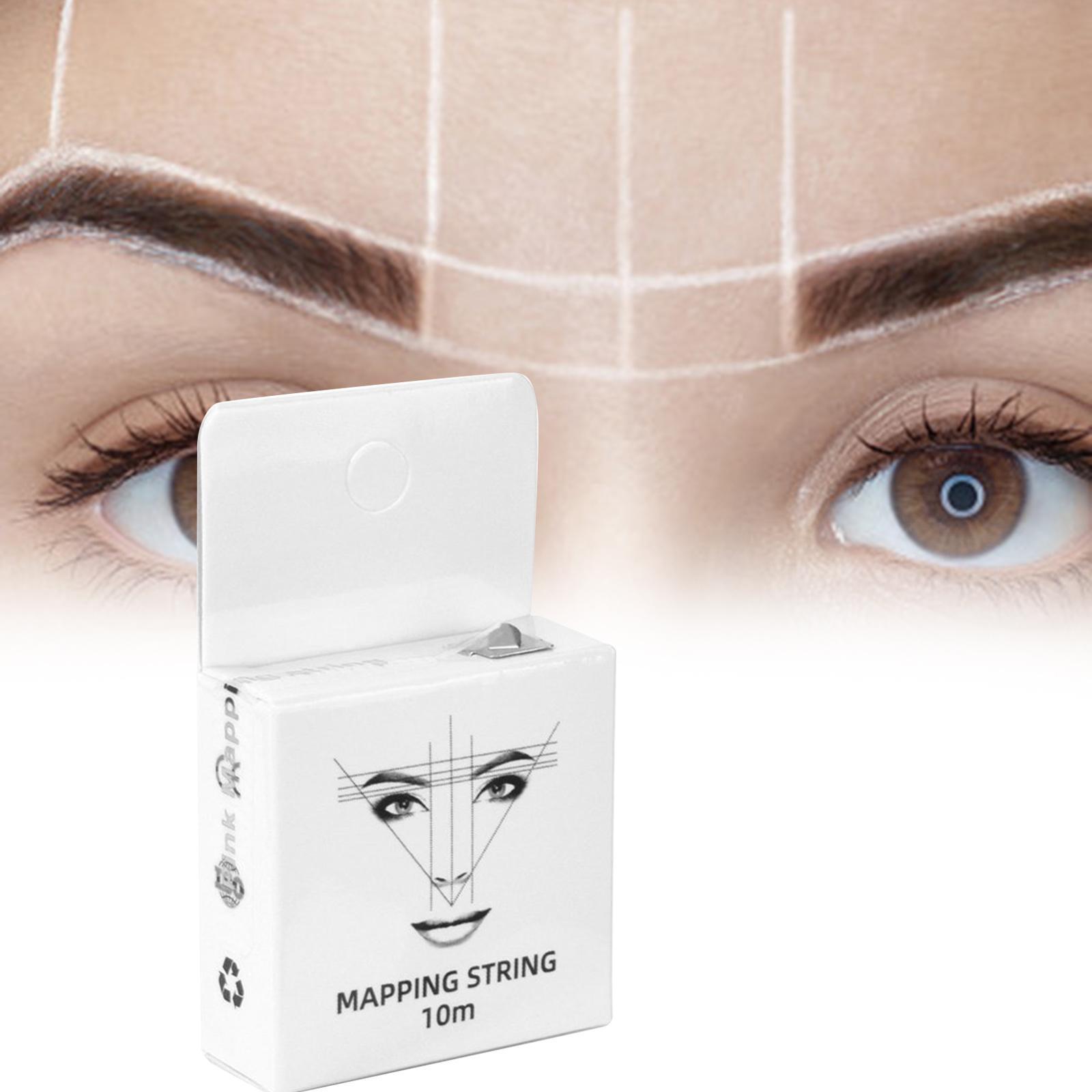 White Eyebrow Mapping String Eyebrow and Lips Positioning Mapping Line