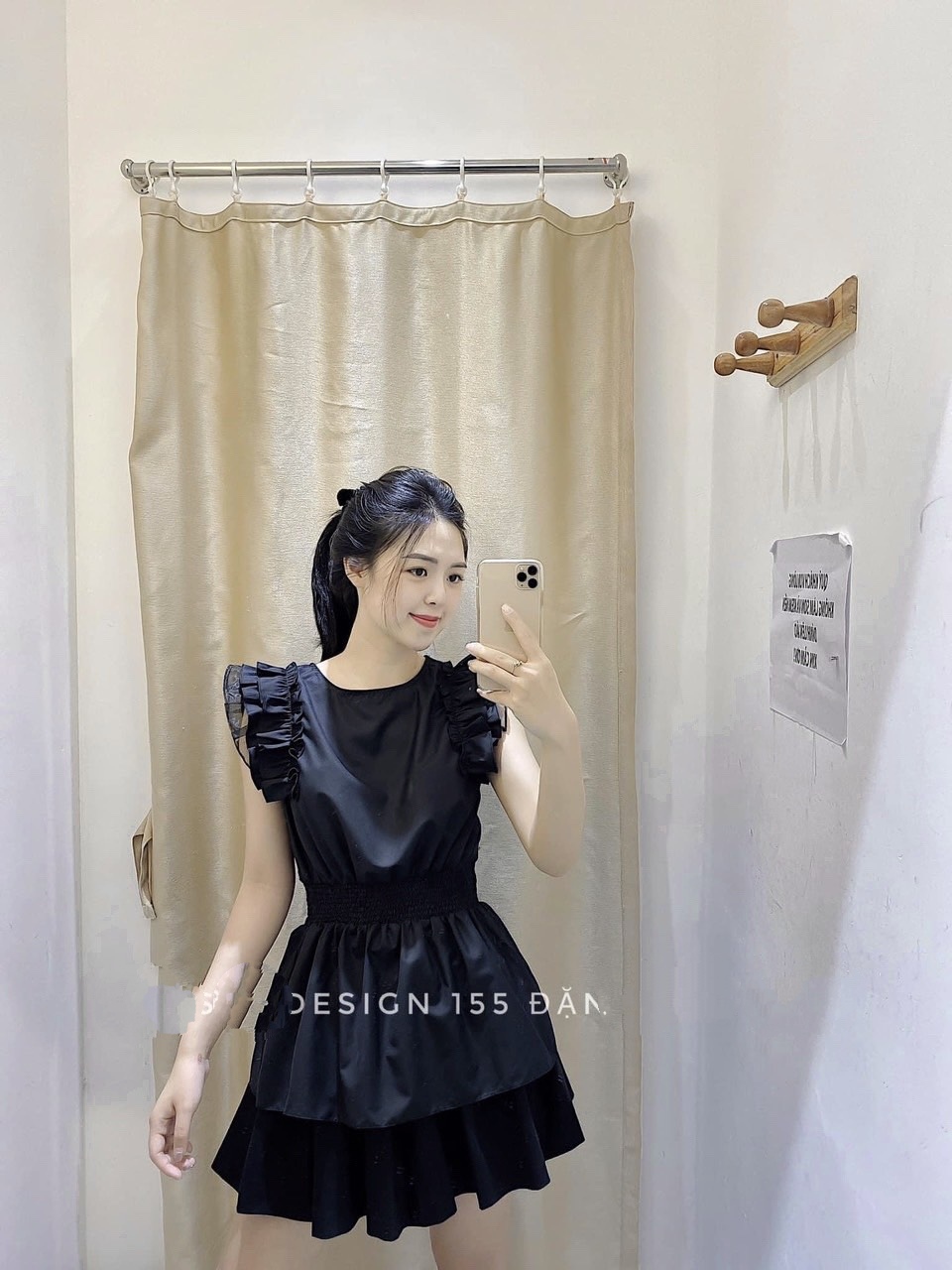 Áo sơ mi tay bèo cánh tiên chun eo cho nữ ATN701