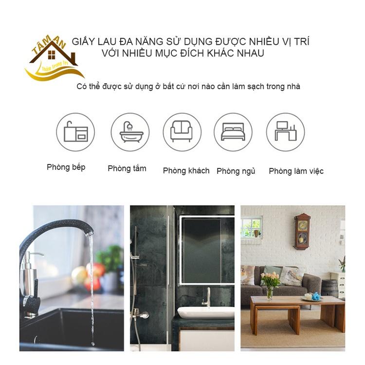 Cuộn Giấy Lau Đa Năng, Cuộn Khăn Giấy Thấm Dầu Mỡ Nhà Bếp Có Thể Giặt Tái Sử Dụng Được
