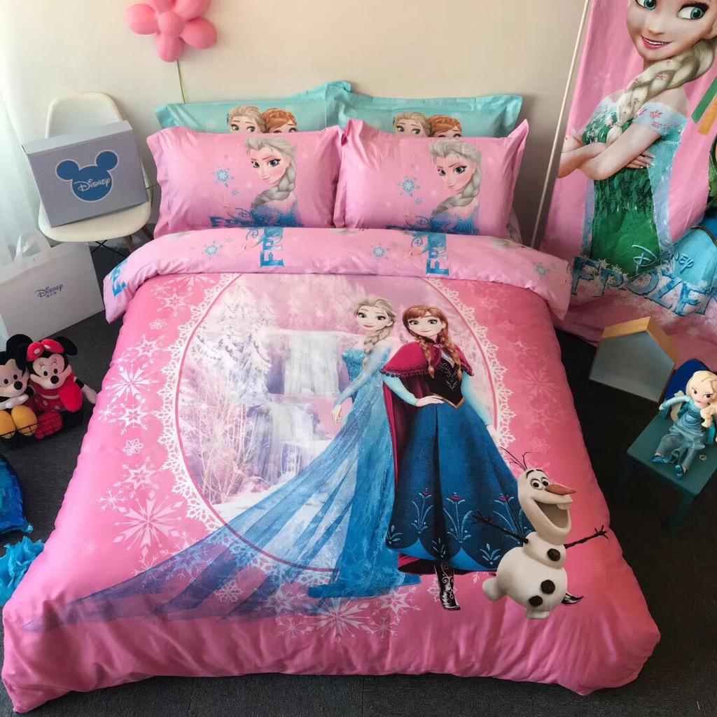 Bộ Chăn ga Cotton Disney - Công chúa 100% Cotton hàng nhập khẩu