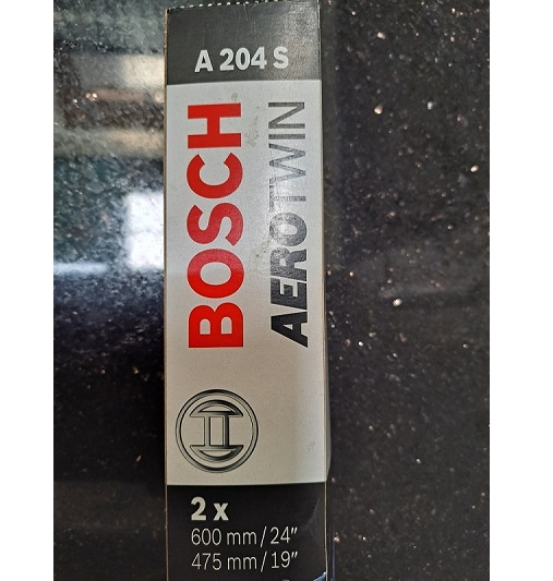 Gạt Mưa BOSCH AeroTwin Euro Set A204S Kích thước 24/60cm – 19/47.5cm | Dành cho Xe Mercedes A, GLA, GLC, GLS