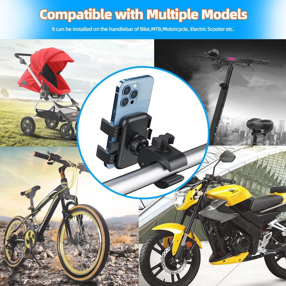 Giá Đỡ Điện Thoại Gắn Tay Lái Xe Máy/Xe Đạp Tiện Dụng