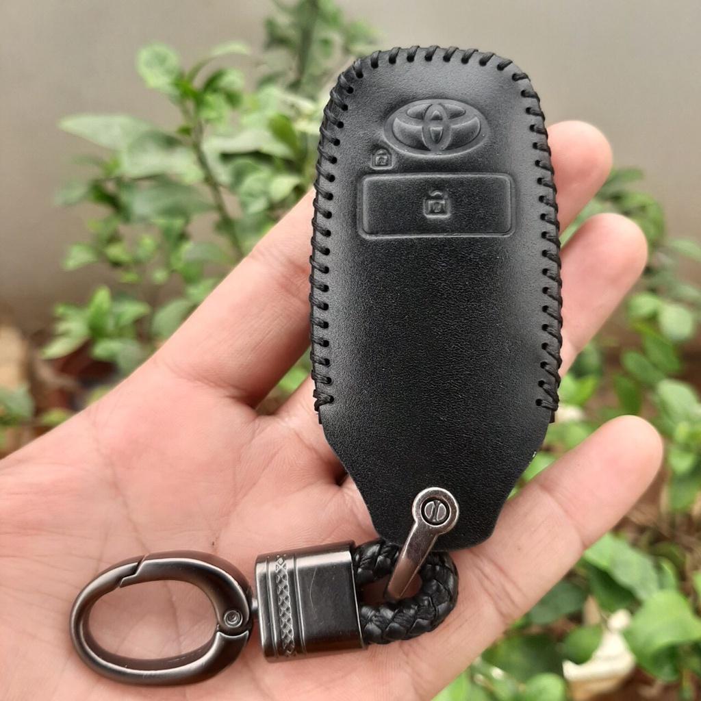 Bao da chìa khoá ô tô TOYOTA Raize, Veloz, AVANZA 2021- 2023, da thật cao cấp, bảo hành 2 năm về da, có khắc tên và sđt,