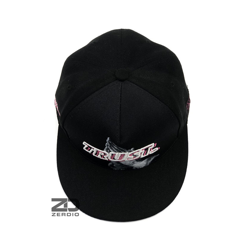 Mũ lưỡi trai hiphop, Nón snapback nam nữ Trust mã SN40 màu đen phong cách cá tính