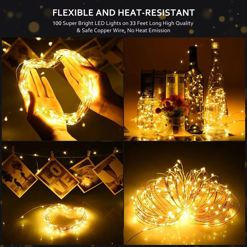 Dây Đèn Led Trang Trí Đom Đóm Fairy Light dây đồng trang trí