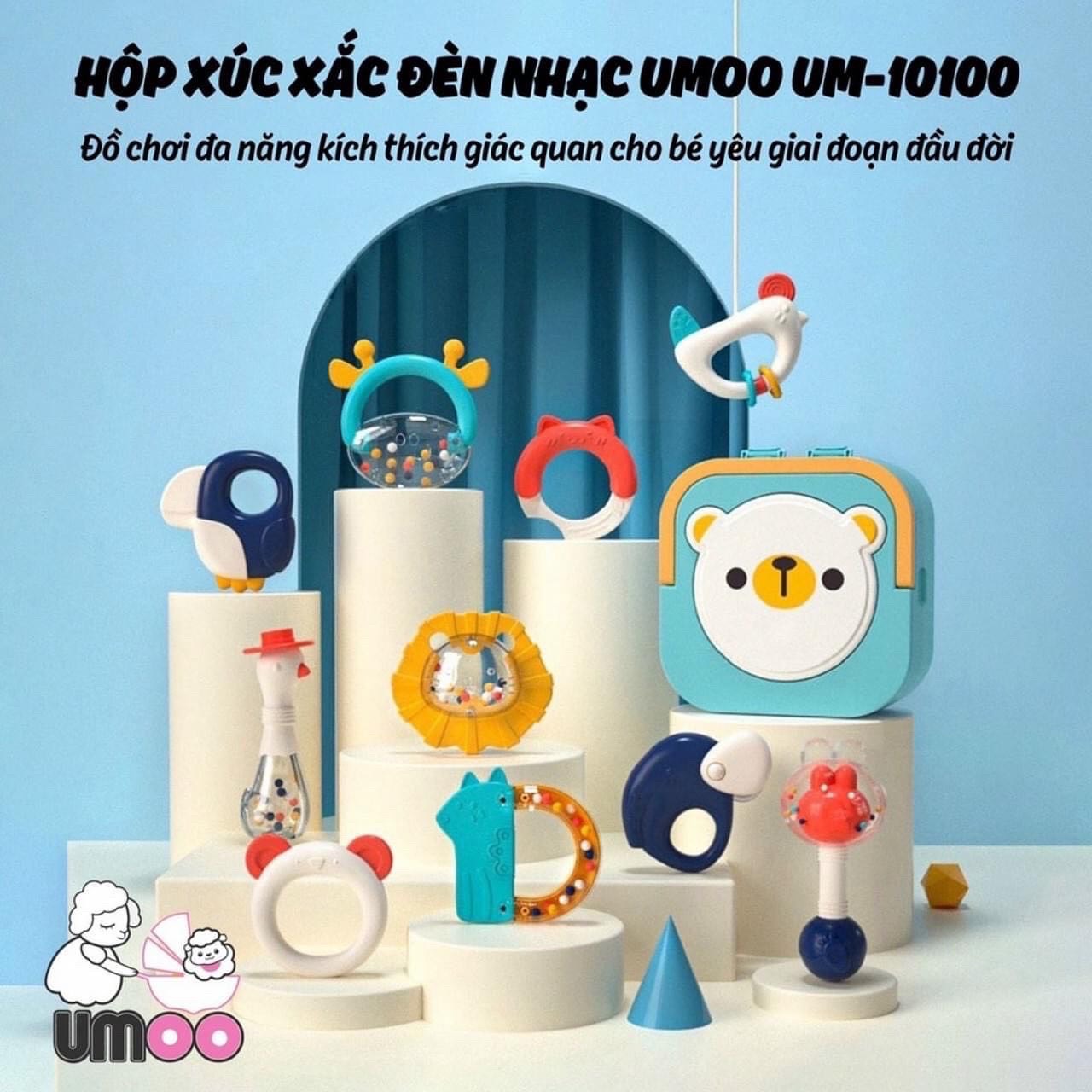 Hộp Đồ Chơi 10 Chi Tiết Umoo Có Hộp