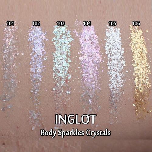 Phấn bột hạt lớn kim tuyến Inglot Body Sparkles Crystals (1g)