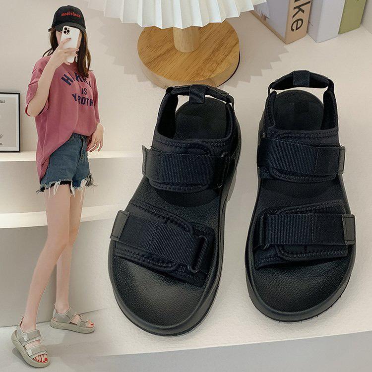 (2 Màu) Sandal nữ thời trang 2 quai đế cao 3cm Conichiii.b110