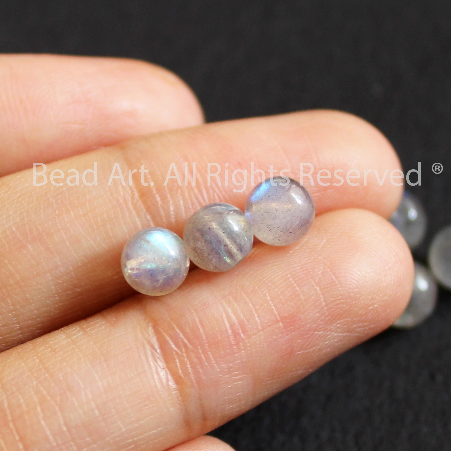5MM Hạt Đá Labradorite, Hắc Nguyệt Quang Ánh Cầu Vồng Tự Nhiên Loại AB, Đá Phối Vòng Tay Phong Thuỷ, Chuỗi Hạt, Trang Sức, Mọi Cung Mệnh - Bead Art