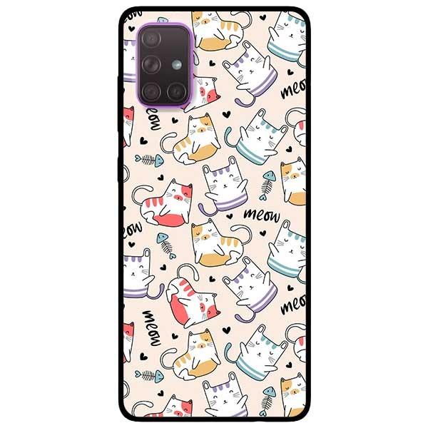 Ốp lưng dành cho Samsung A51 - A71 - M51 mẫu Mèo Meow