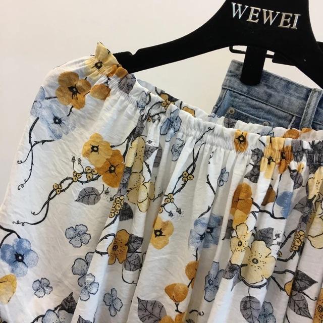 Áo hở vai hoặc cổ tròn Free size 46-65kg