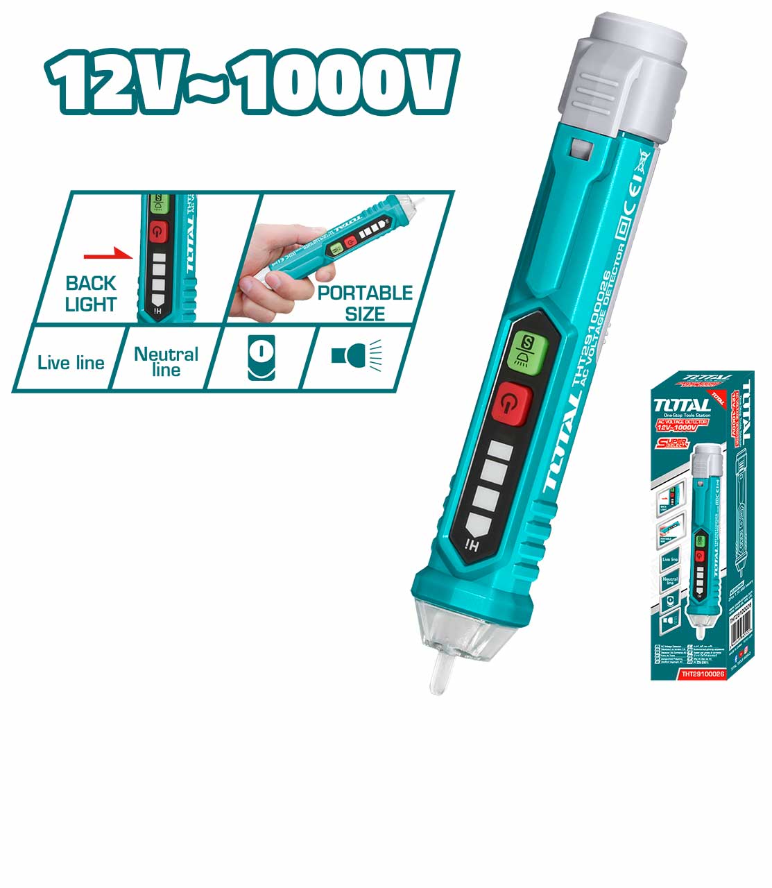 Máy dò điện áp AC total THT29100026