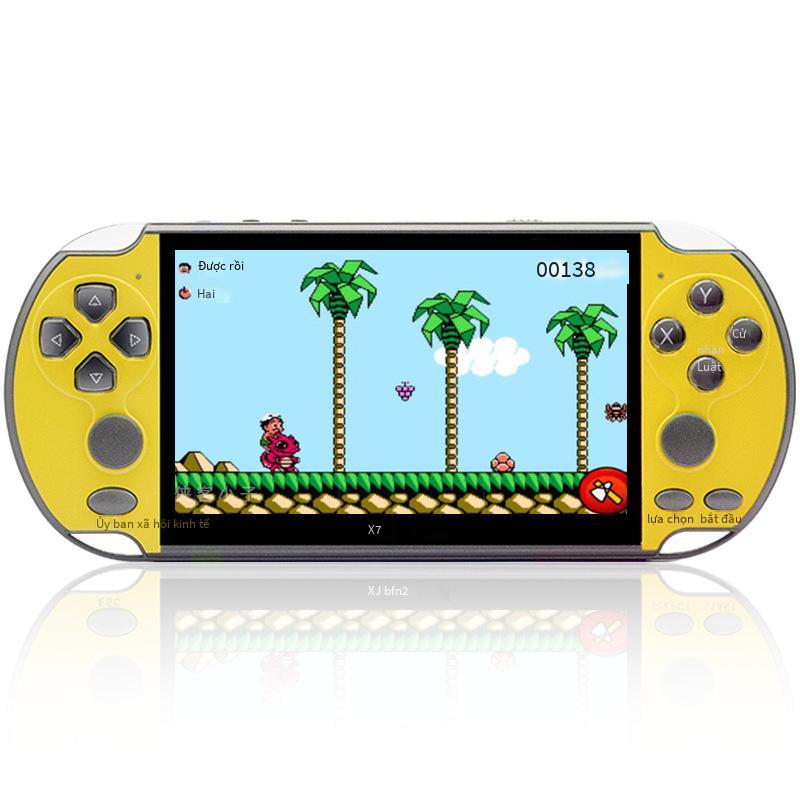 Máy chơi game cầm tay PSP màn hình lớn X7 PLUS 5.1 inch phong cách mới nhất 128-bit arcade cầm tay GBA Three Kingdoms FC