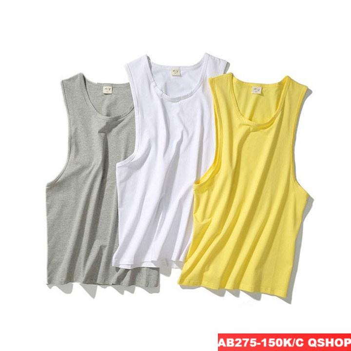 ÁO 3 LỖ NAM THUN COTTON MÊM MỊN AB275