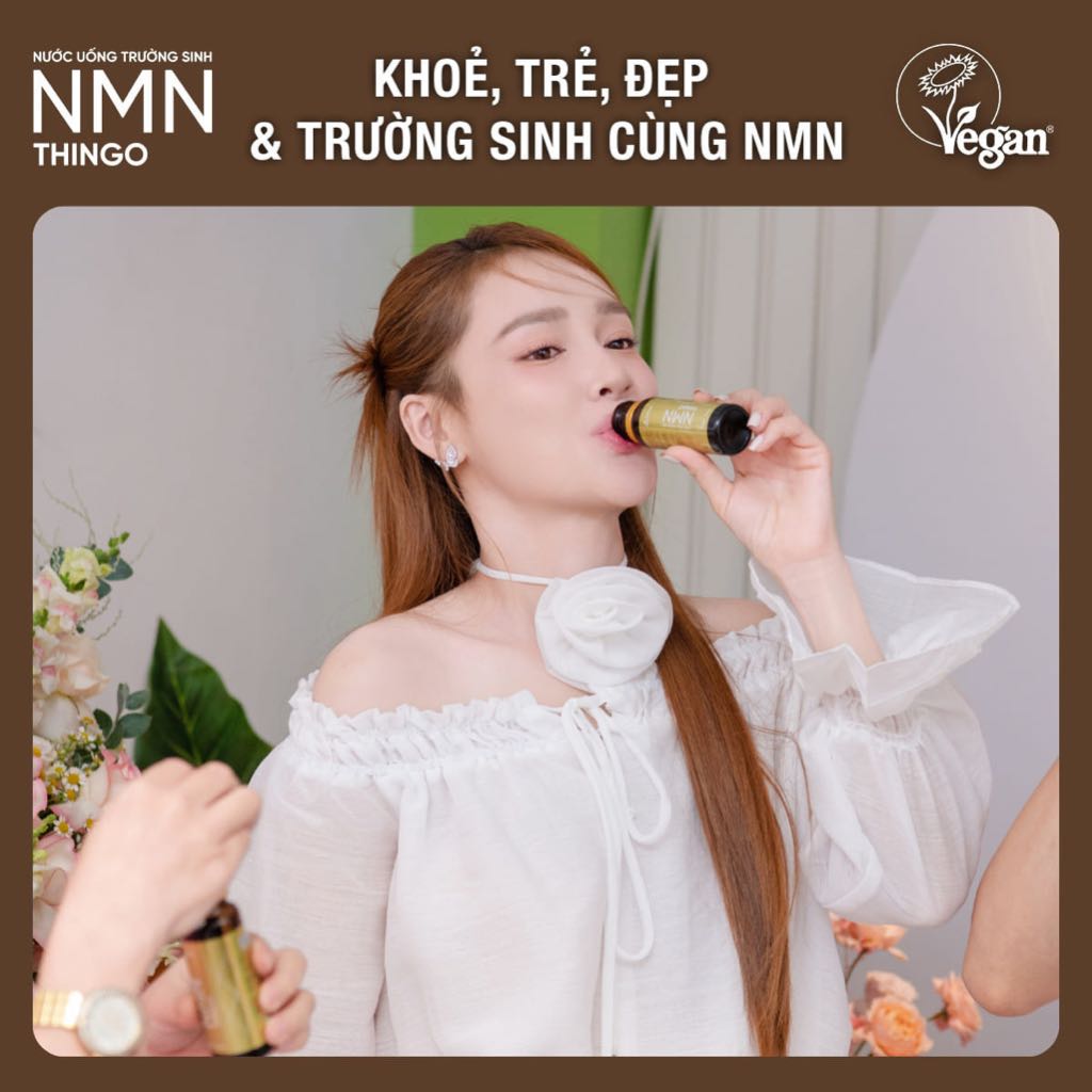 [LIỆU TRÌNH 1 THÁNG + TẶNG QUÀ] Nước Uống Trường Sinh NMN Thingo Trẻ Hóa Làn Da - Shop Chính Hãng