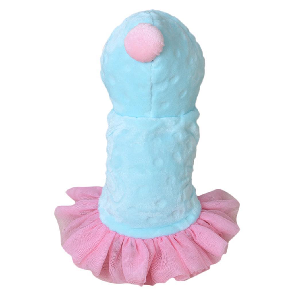 Pet Dog Fashion Velvet Dress Skirt Holiday Party Costume Clothes