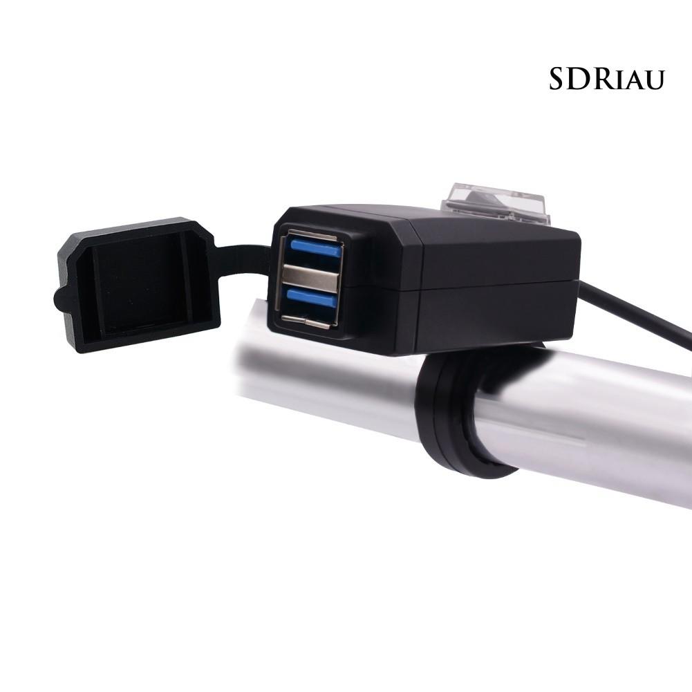 Đầu Sạc Usb Qc3.0 Qcdz 12-24v Cho Xe Mô Tô