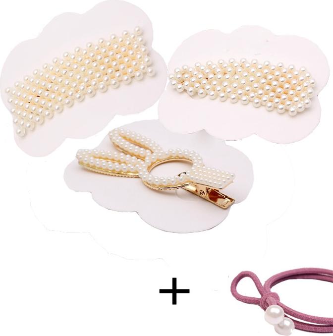 Set 3 Kẹp Ngọc Trai Hàn Quốc Siêu Hot