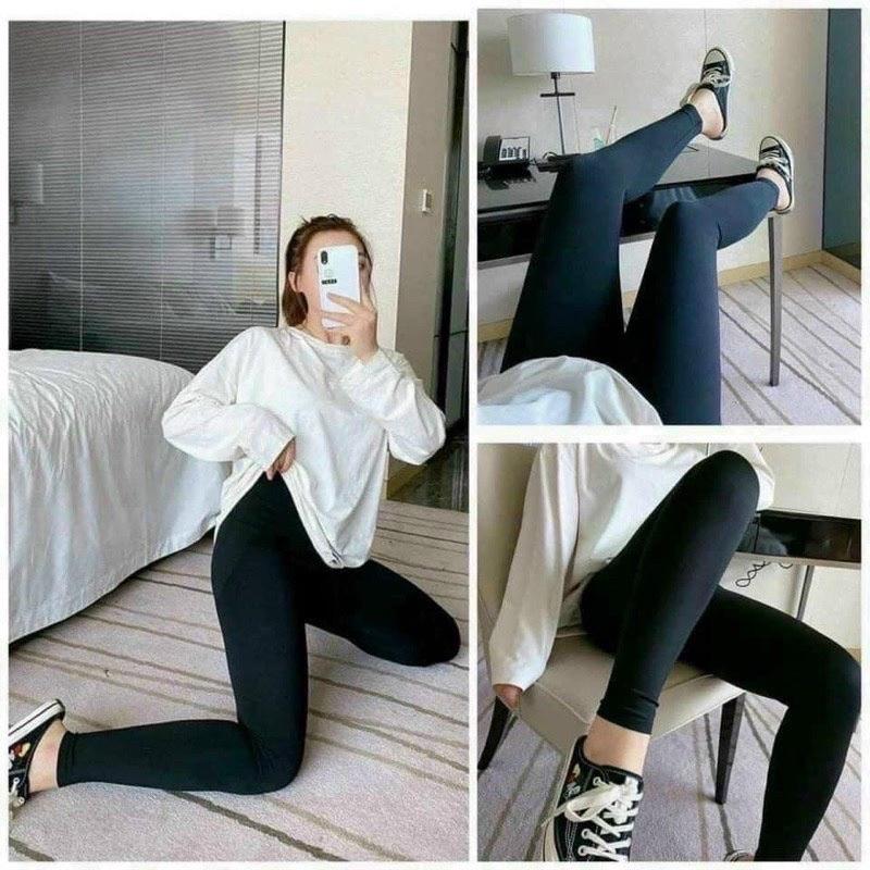 Quần legging dài lót lông mỏng TTQ588