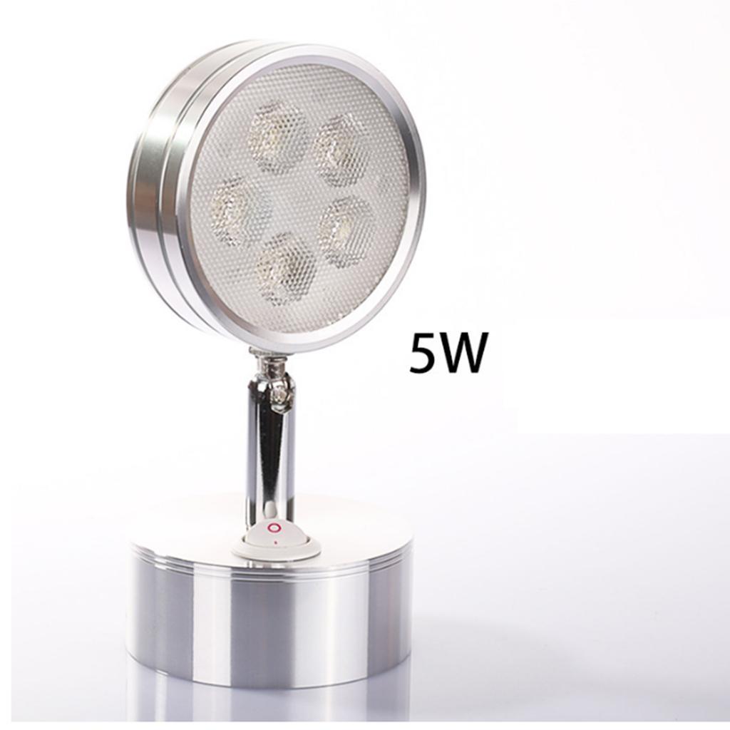 3" Stainless Steel LED Interior Reading Swivel Lights Bedside Lamps for Boat