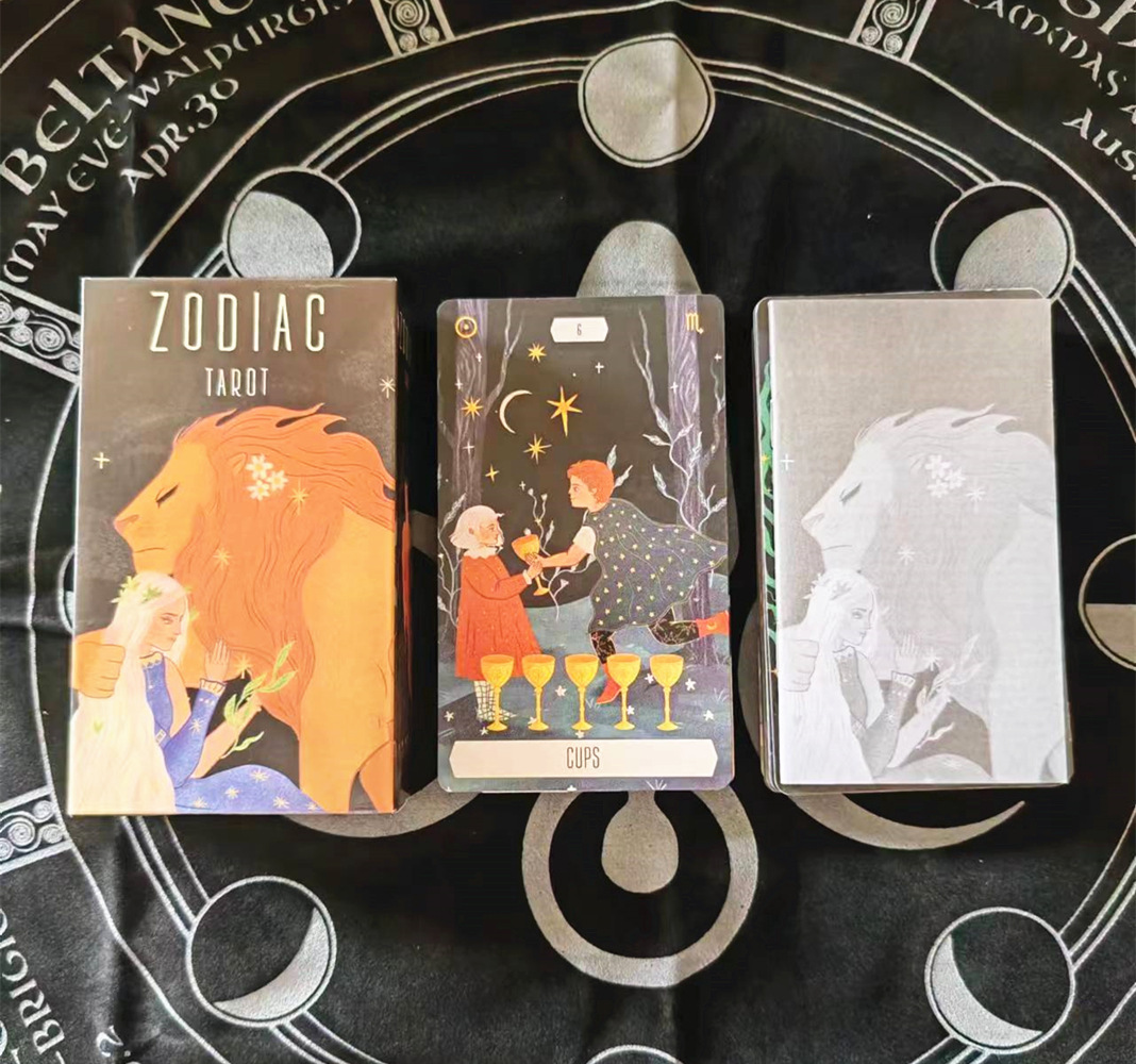 Bộ bài Zodiac Tarot 78 lá bài 7x12 Cm tặng đá thanh tẩy
