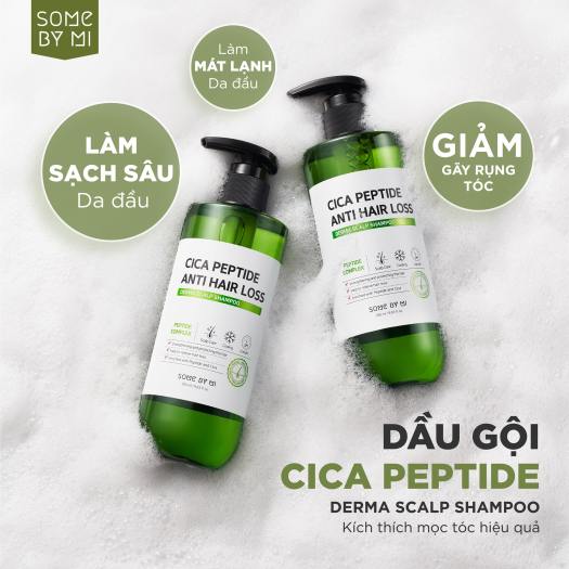 Dầu Gội Ngăn Tóc Gãy Rụng Some By Mi Cica Peptide Anti Hair Loss Derma Scalp Shampoo