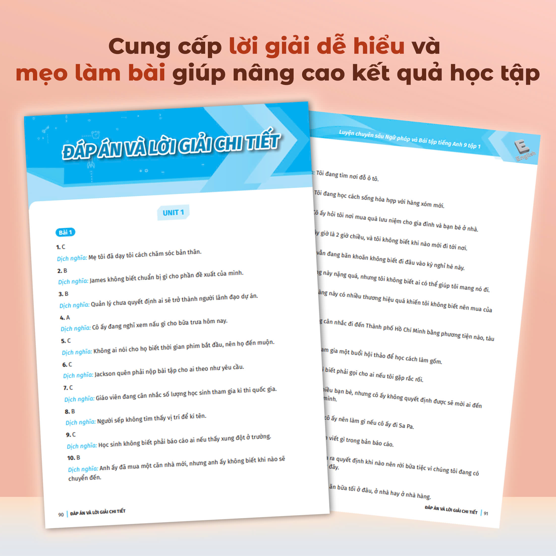 Luyện chuyên sâu ngữ pháp và bài tập tiếng anh Lớp 9 tập 1 (Global)