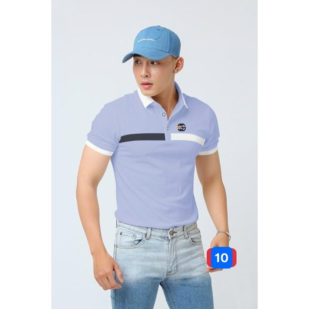 Áo thun Polo nam cao cấp Áo Phông Nam tay ngắn cổ bẻ thun cotton cao cấp GH46