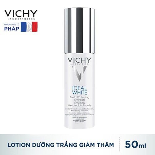 Sữa Dưỡng Trắng Da &amp; Giảm Thâm Nám Từ Sâu Bên Trong Vichy Ideal White Meta Whitening Emulsion 50ml