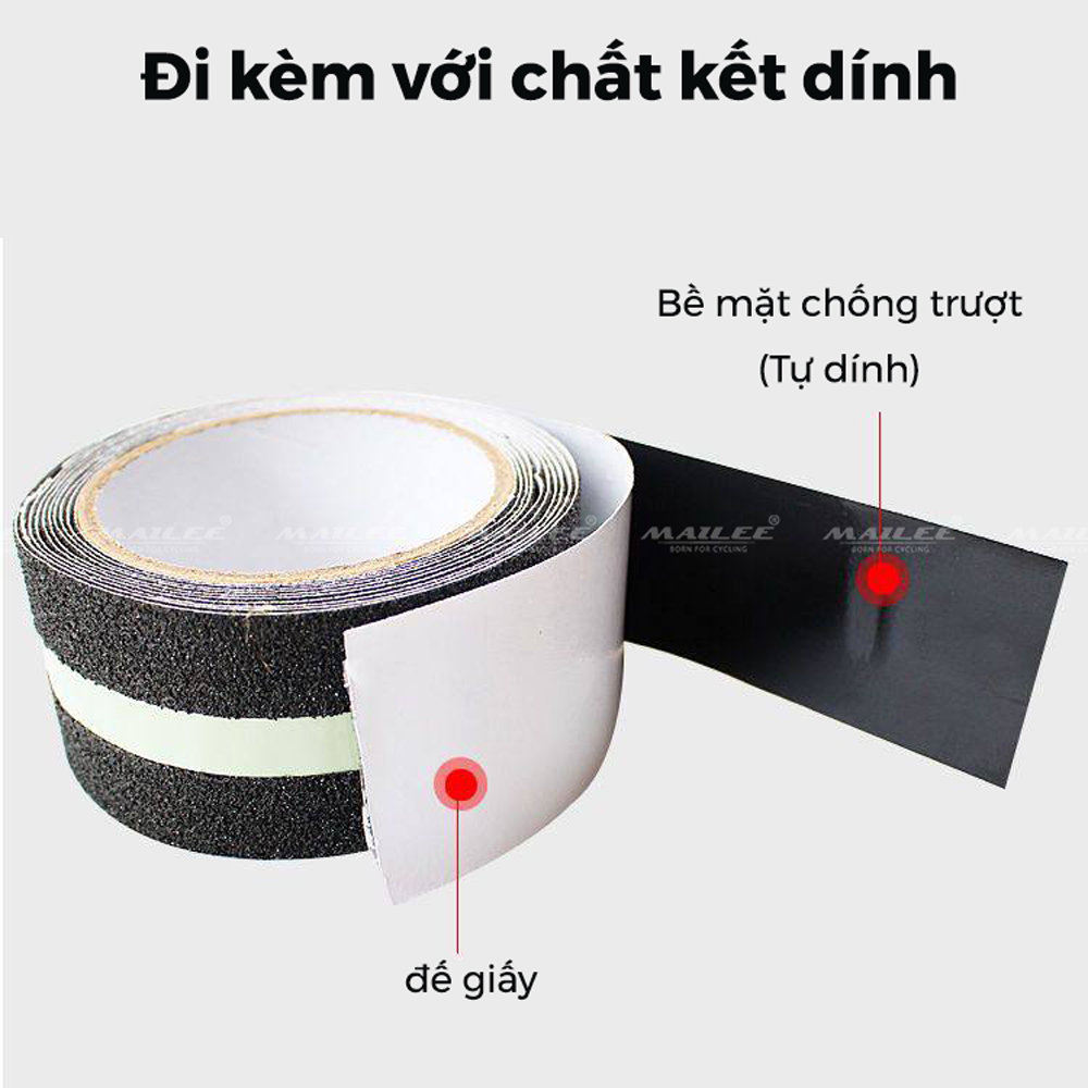 Băng keo chống trượt dạ quang 5m x 5cm cao cấp PQ-505, dán cầu thang, chống trơn trượt hiệu quả dành cho văn phòng, nhà xưởng, chân bậc cầu thang - Mai Lee