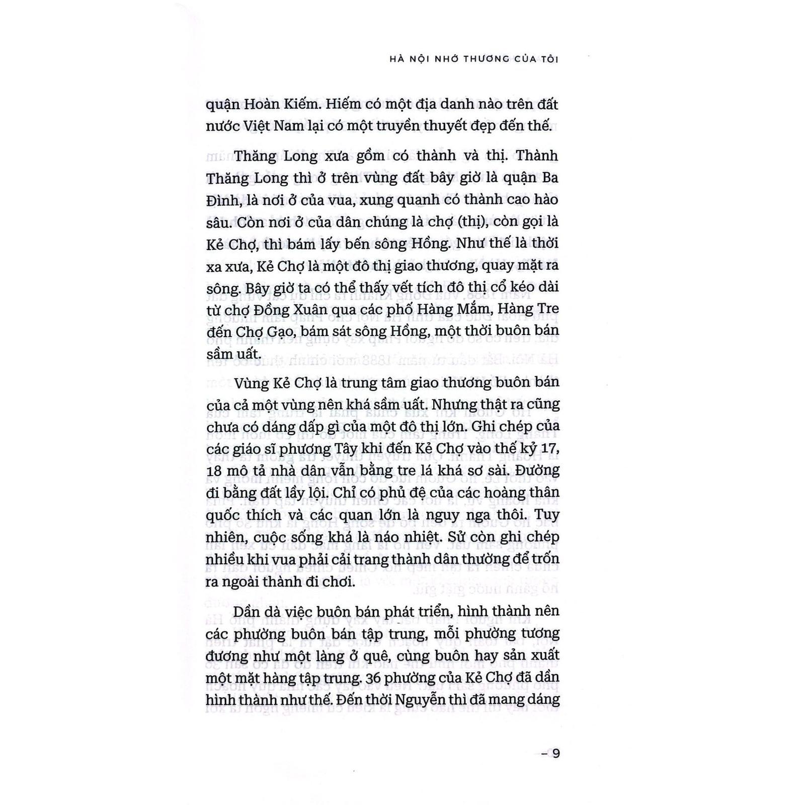 Sách Hà Nội Nhớ Thương Của Tôi - Bản Quyền