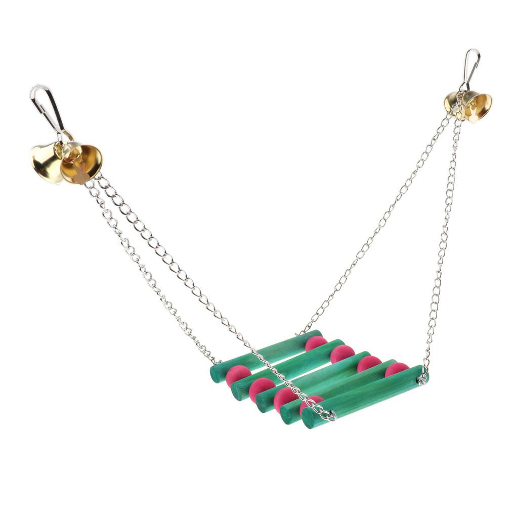 Pet Parrot Chew Swing/Tunnel/Bell Toys Cage Decoration Hanging Toy