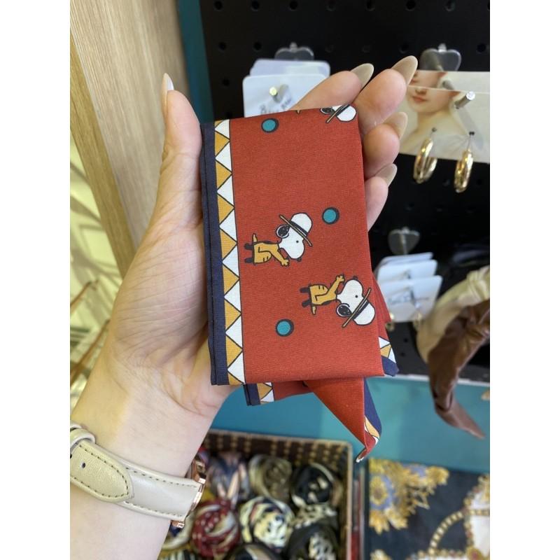 Khăn lụa hè vintage nhiều màu sắc Bisou.accessories