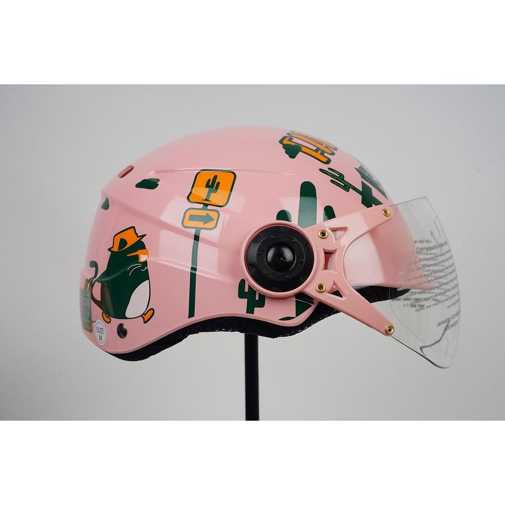 Mũ Bảo Hiểm Trẻ Em CHITA HELMETS CT25 Tem Mèo Du lịch