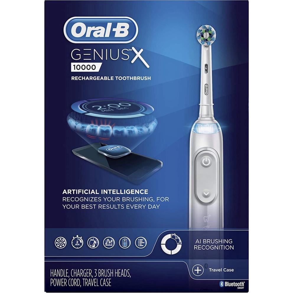 Bàn Chải Điện ORAL-B GENIUS X 20100S, Nhập Đức, BH 12 Tháng