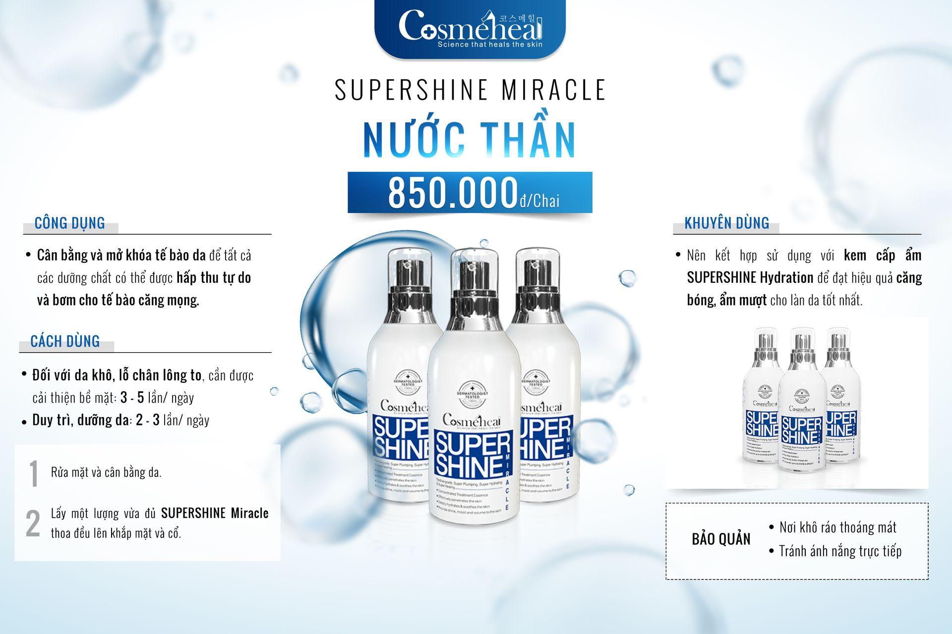 Combo Cosmeheal dành cho da dầu gồm SRM có bọt và Nước thần