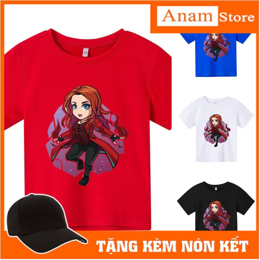 Áo thun cho bé, Áo thun trẻ em WANDA CHIBI, 4 màu, có size người lớn, Anam Store