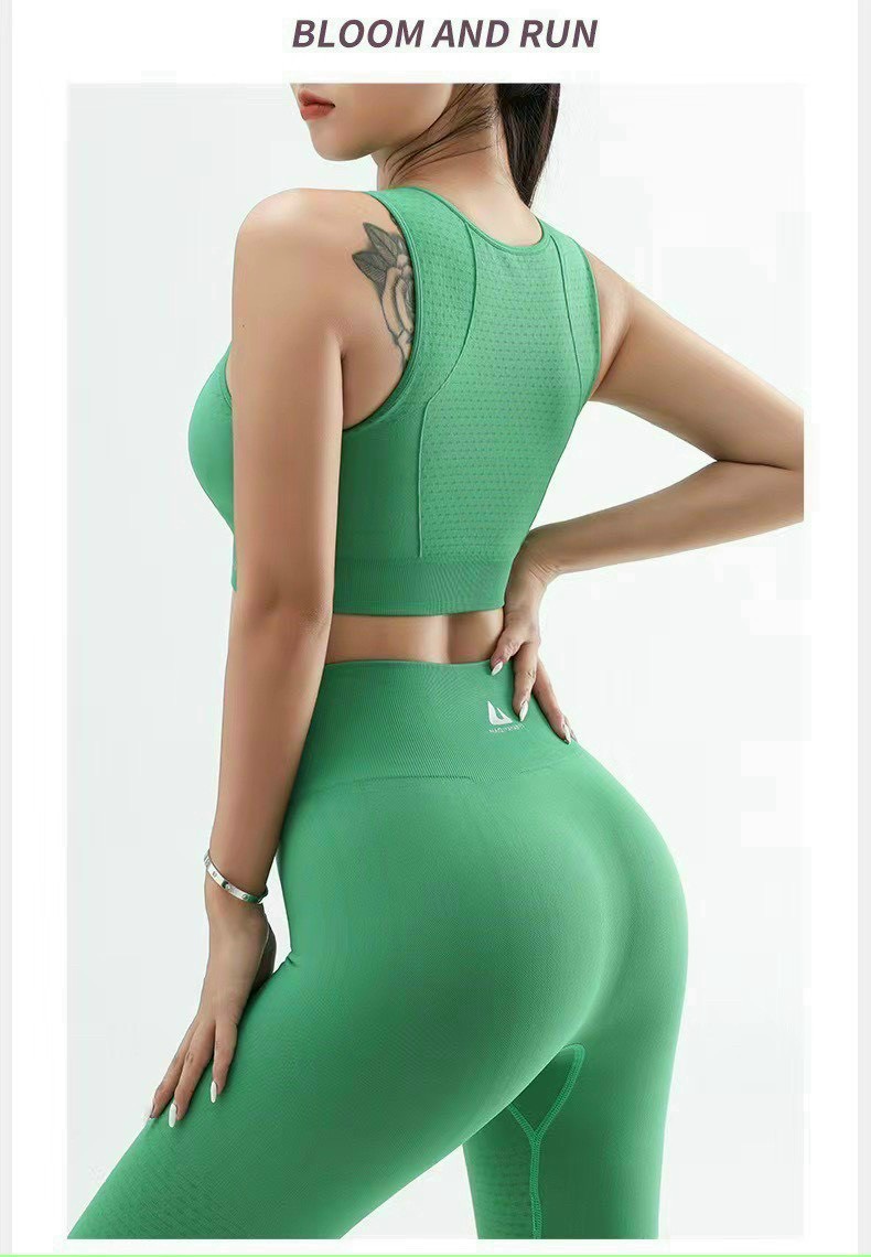 Đồ Tập Yoga Gym Nữ Dệt Kim Có Đệm Chống Sốc Ngực