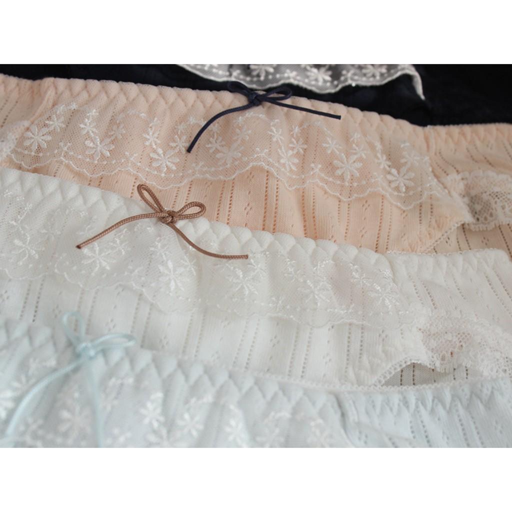 Quần Lót cotton Phối Ren Xuất Đông Âu Hàng Loại Đẹp.