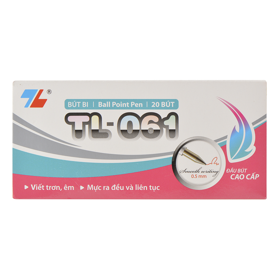 Hộp 20 Bút Bi Thiên Long TL-061 - Đỏ