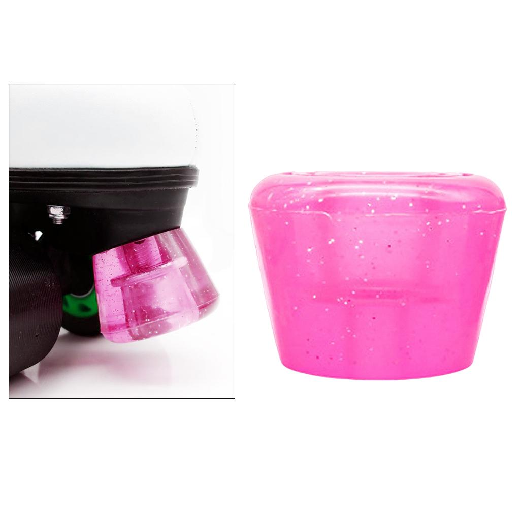 Durable Roller Skate Stoppers Toe Stop Rubber Skate Braking Plug Pad Replacement for Skating Practice Training Accessories