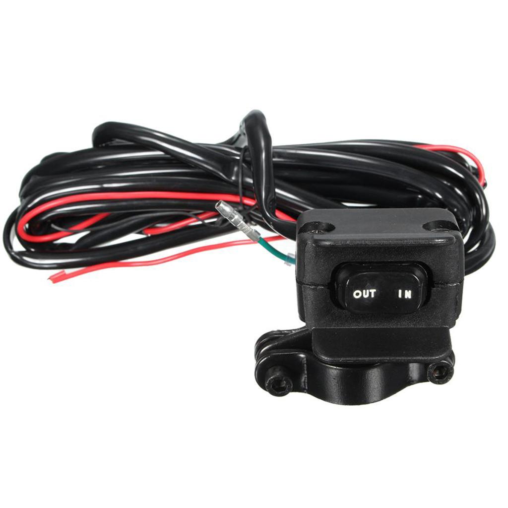 3 Meters 12V Winch Rocker Switch Handlebar Control for Motorcycles