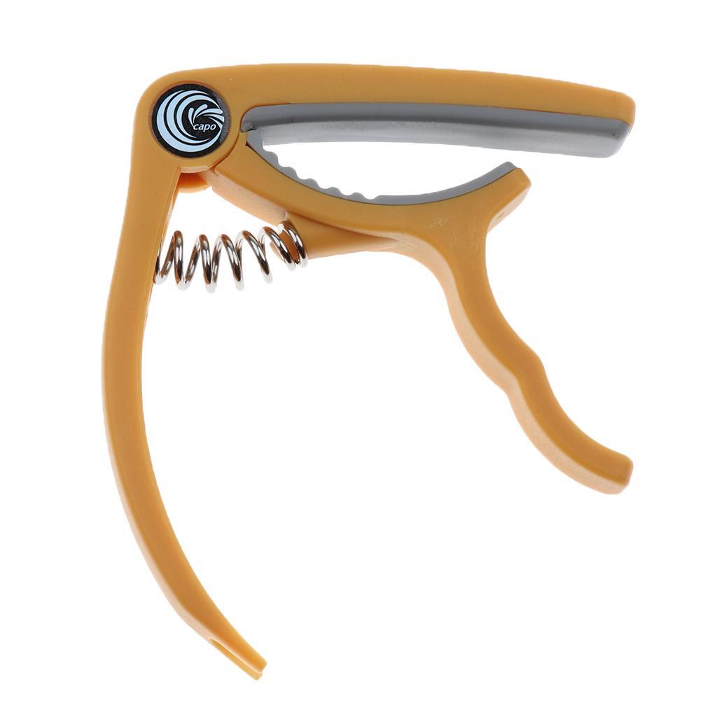 Ukulele Guitar Capo Tuner Quick Change Key Clamp Guitar Parts Yellow