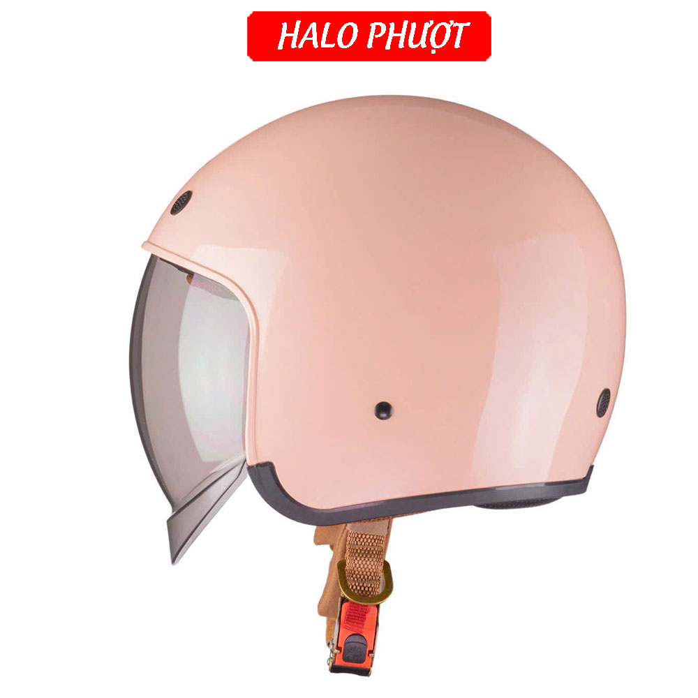 Mũ Bảo Hiểm Kính Âm Royal M139 Hồng Sữa, đủ size